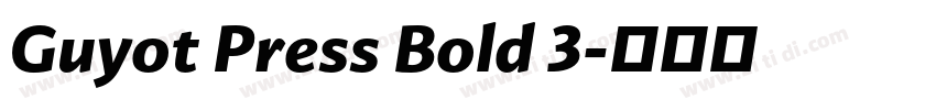 Guyot Press Bold 3字体转换